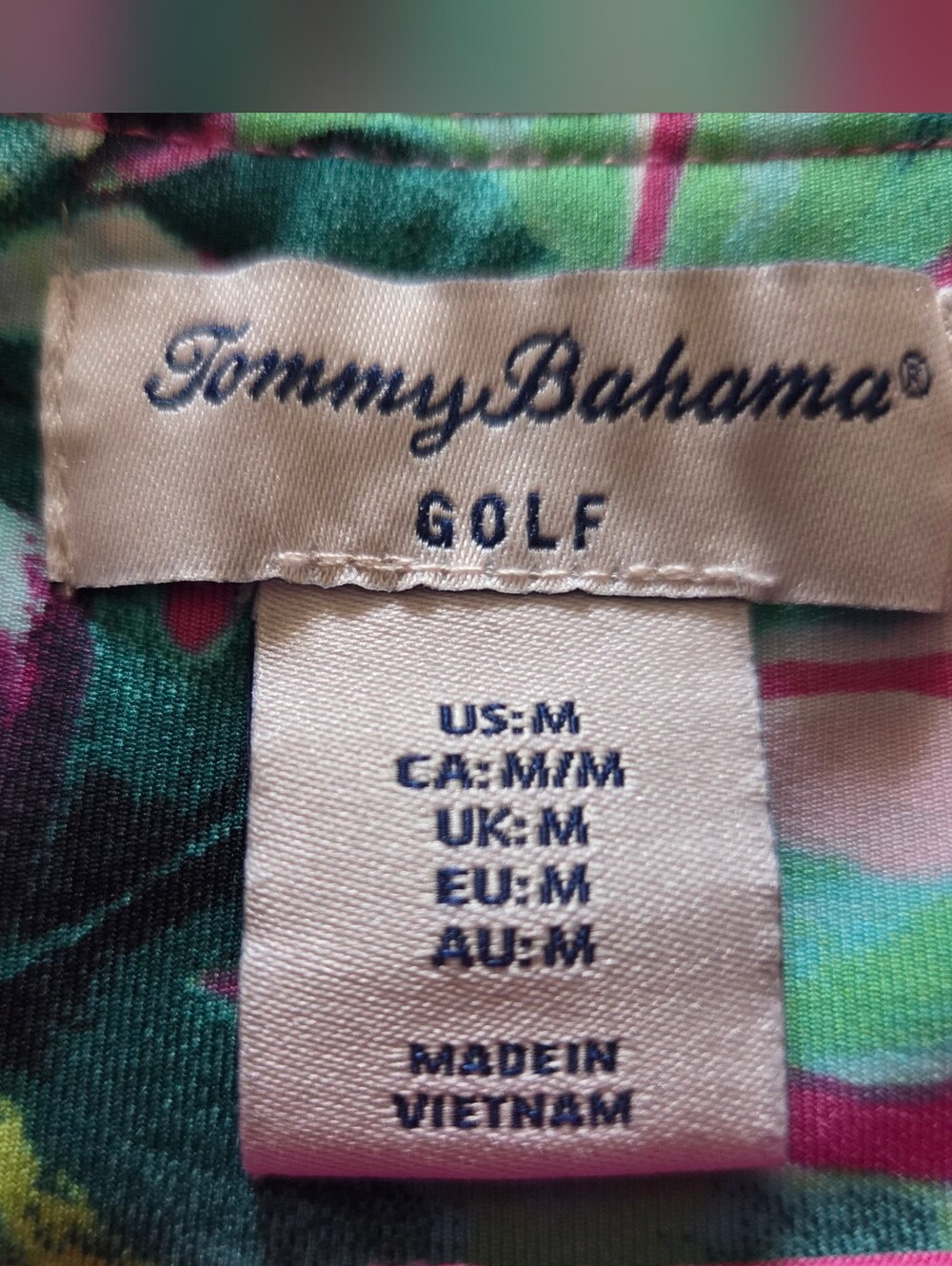 Tommy Bahama Pink Tropical Leaf Ruffle Golf Skort - Picture 3 of 3